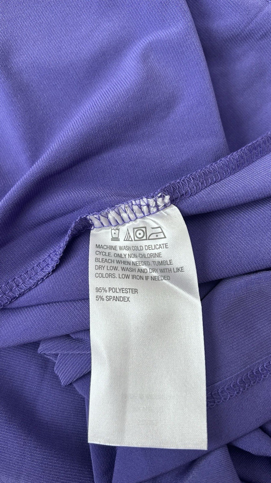 NWT IMAN Formal Maxi Dress Sz XLP Head Wrap Wrinkle Resistant Purple Liquid Chic