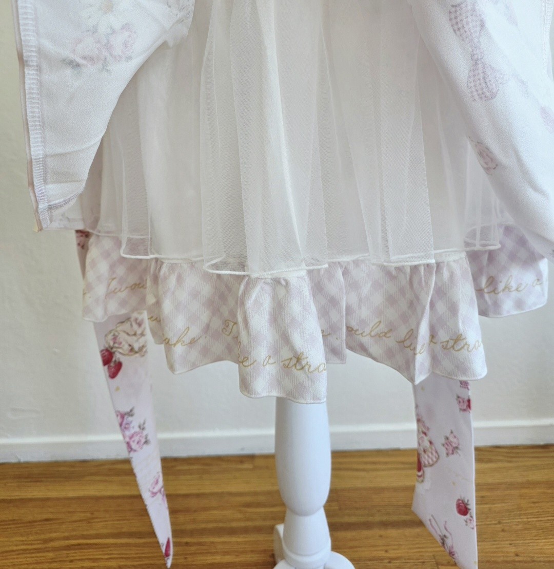 LIZ LISA Strawberry Tea Party Pink/White Patterned Women’s One-Piece Dress Japan