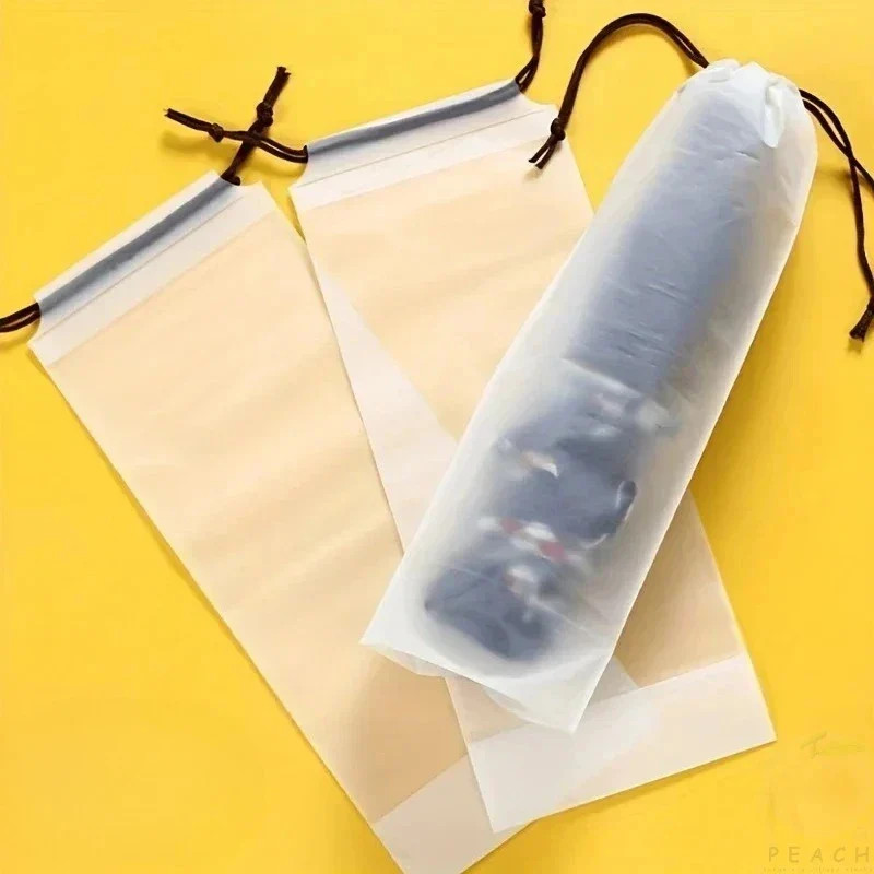 Transparent Waterproof Umbrella Storage Bag Portable Reusable Drawstring Bag