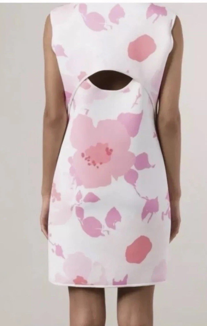 $1895 MORE THAN 90% !! OFF VICTORIA BECKHAM COCKTAIL DRESS SZ UK 14 US 10