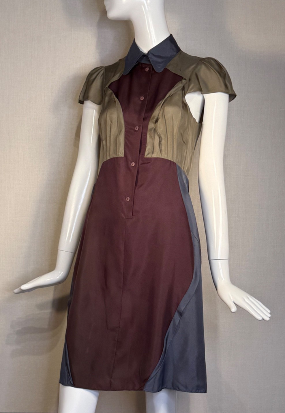 Carven 2013 Featherweight SILK Habotai Dress SIZE FR38 US6, Spring Summer Runway