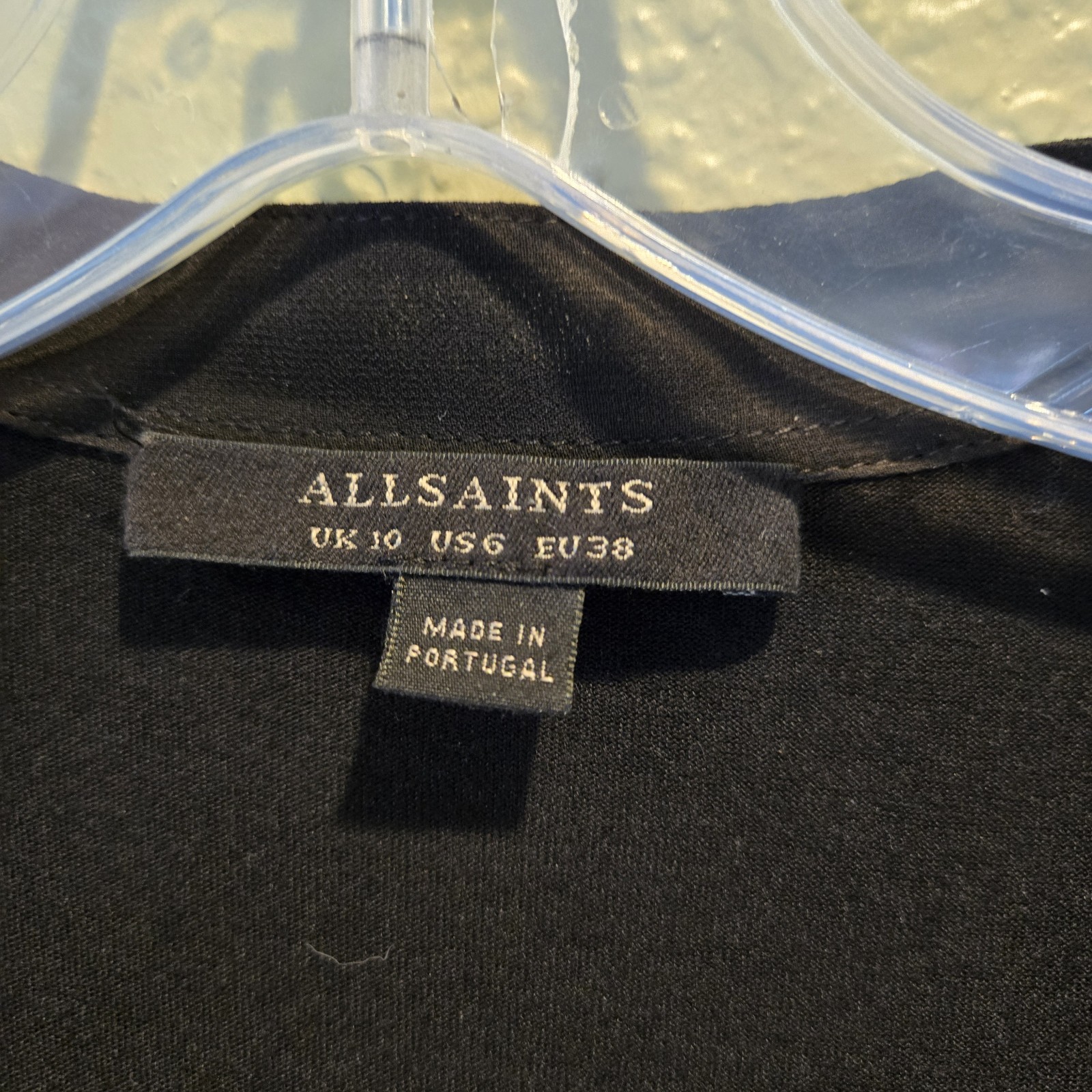 Allsaints All Saints Siri SL Sleeveless Blouson Shift Dress Layered US 6 Black