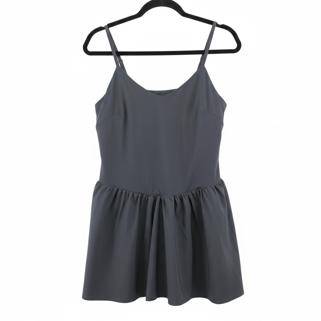 JoyLab Active Dress Women’s A-Line Cami Built-In Shorts Size XL Black NWT #5662