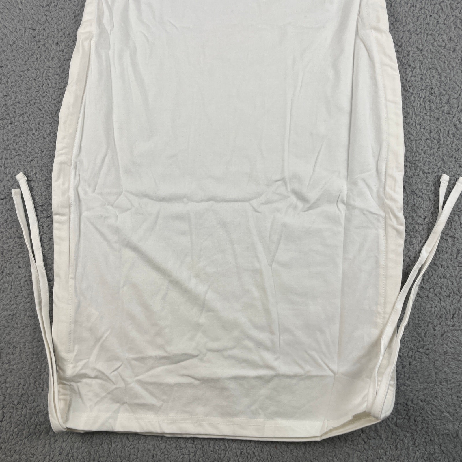 Kaiia Women’s US 6 White Polyester Cotton Elastane Bodycon Mini T-Shirt Dress