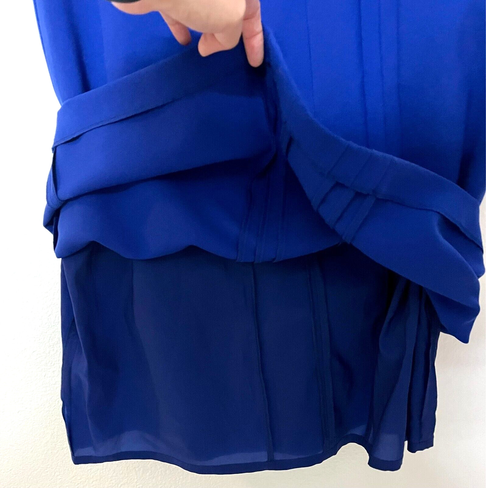 NWT Hugo Boss Daladi Sleeveless Blue Sheath Dress Size 12