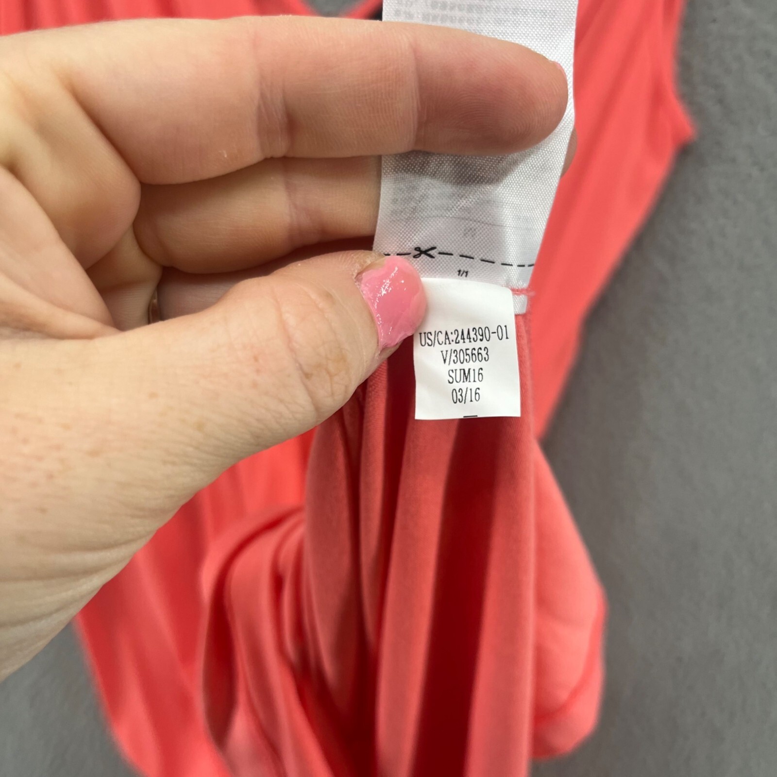 Banana Republic Goddess Dress Light Coral Cross Front Sleeveless Faux Wrap Sz M