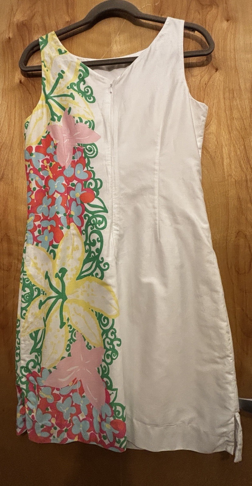 LILLY PULITZER Shift Dress Size 6 Margot Mariposa White Floral Print 100% cotton