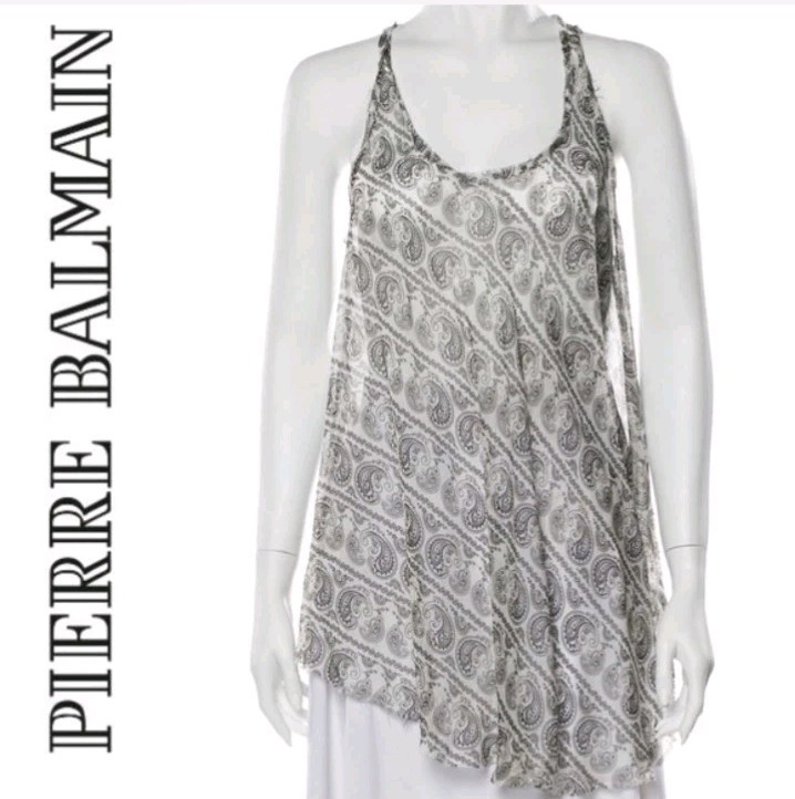Pierre Balmain Silk Destroyed Style Dress NWT