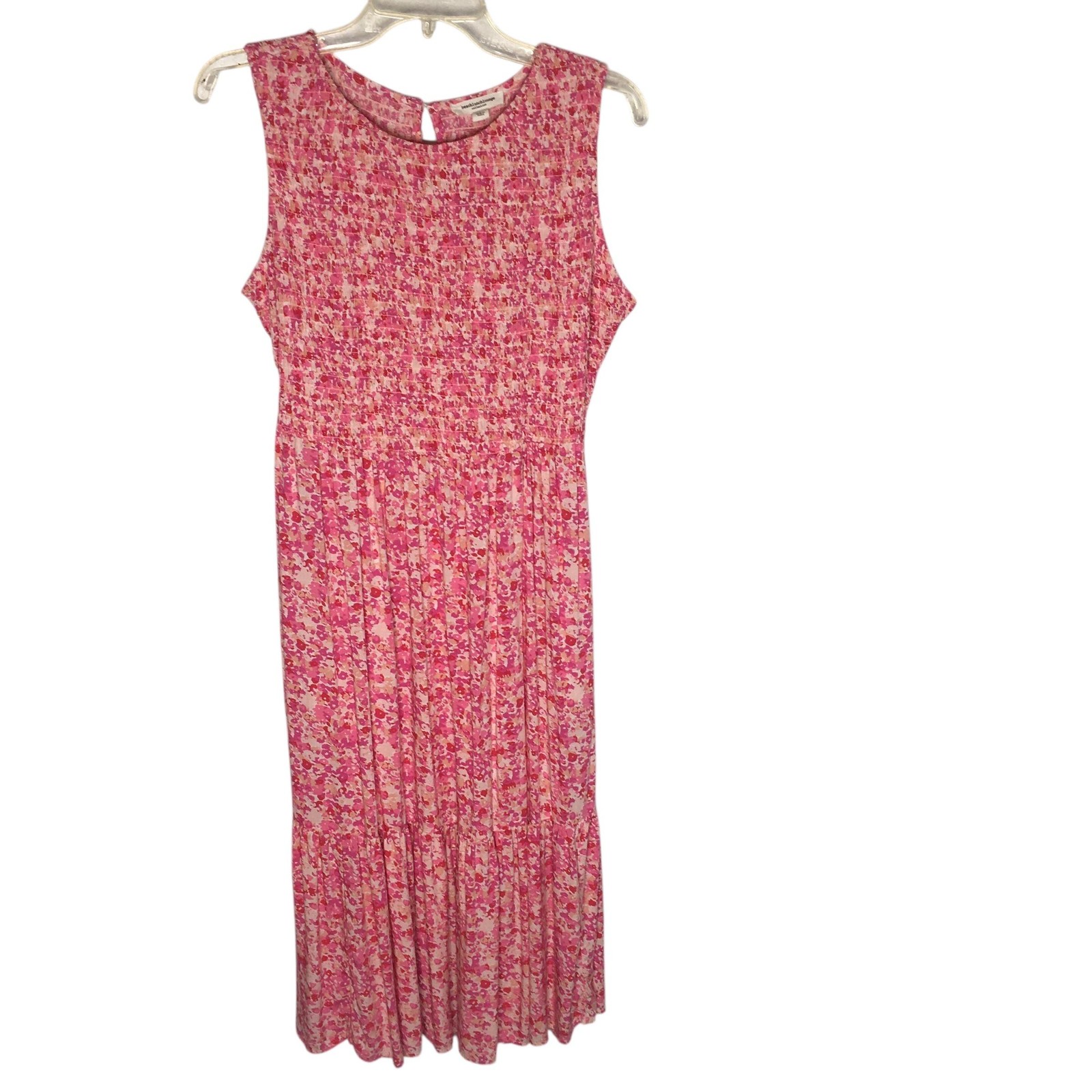 Beachlunchlounge Collection Dress Womens Small Pink Floral Maxi Boho Sundress