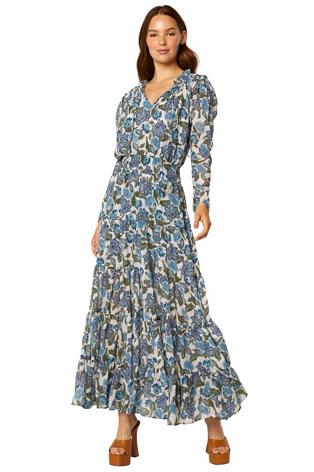 MISA Los Angeles Vida Floral Maxi Dress Size Medium NWT
