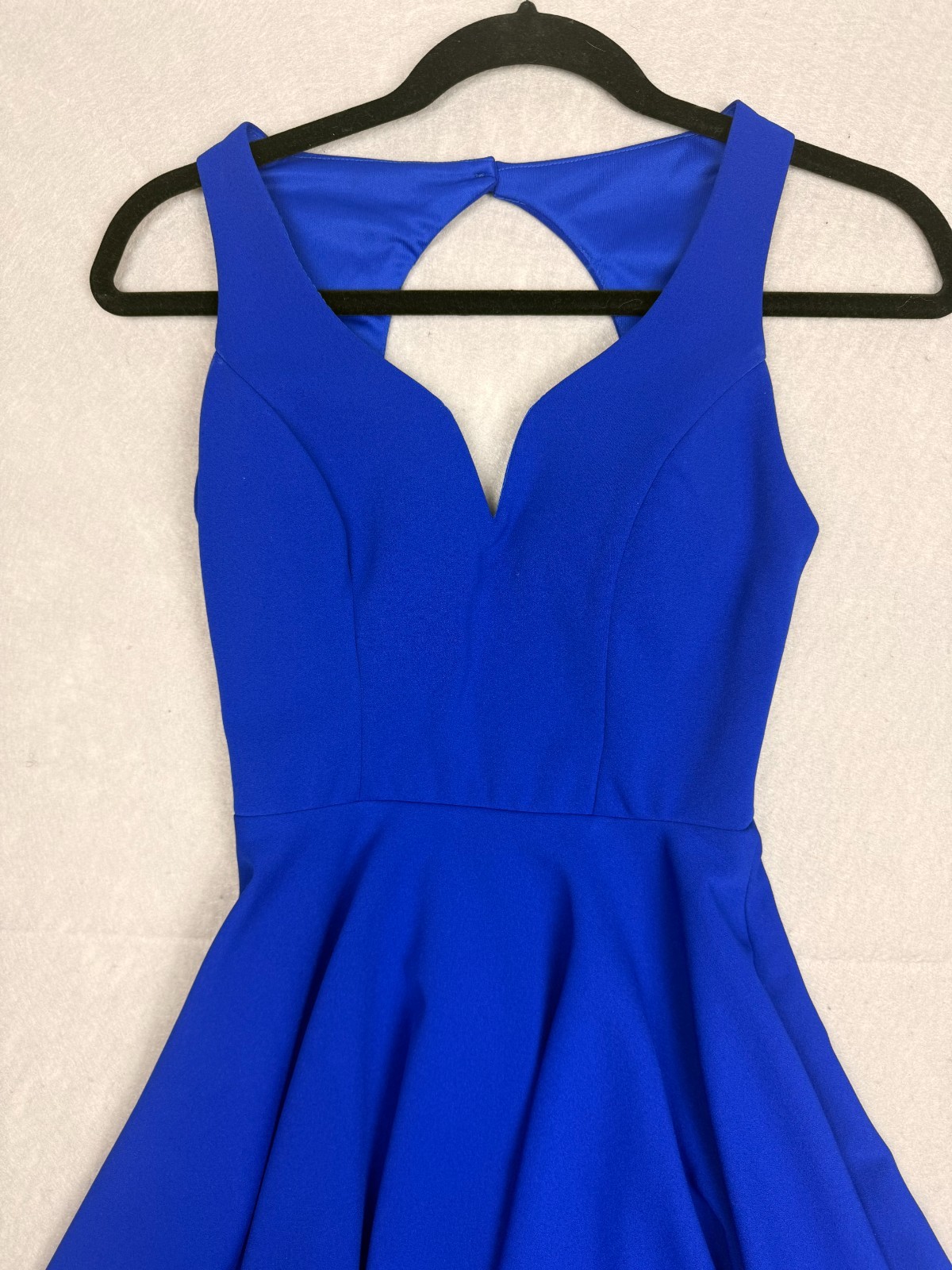 B DARLIN Junior’s Royal Blue Hi-low Fit & Flare Dress Size 0