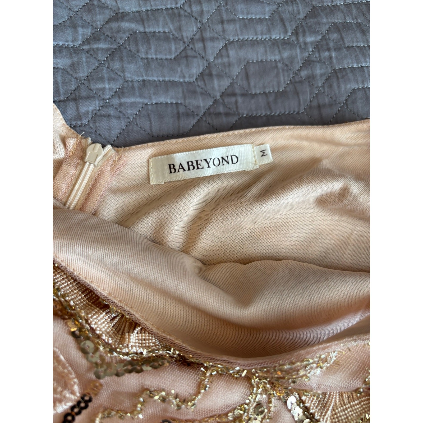 BABEYOND 1920’s Style Sequin/Embroidered Flapper Dress Sz M