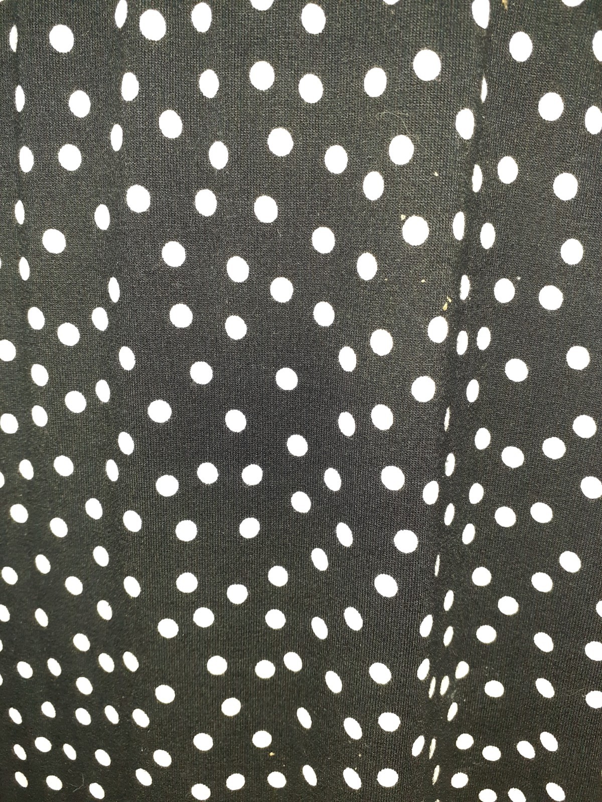 COLDWATER CREEK Plus Size 1X 18W Maxi Dress Black White Polka Dots Sleeveless