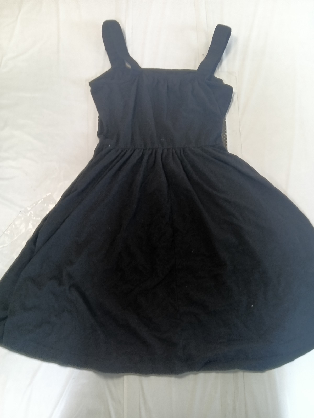 HUHOT black backless fit and flare party dress MEDIUM