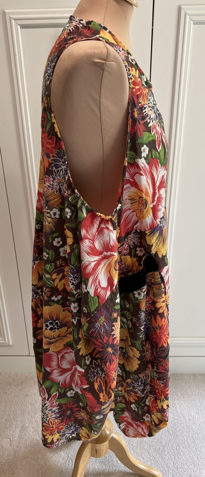 Ruby Street Australia Brown Multi Color Floral Sleeveless Dress Free Size Boho