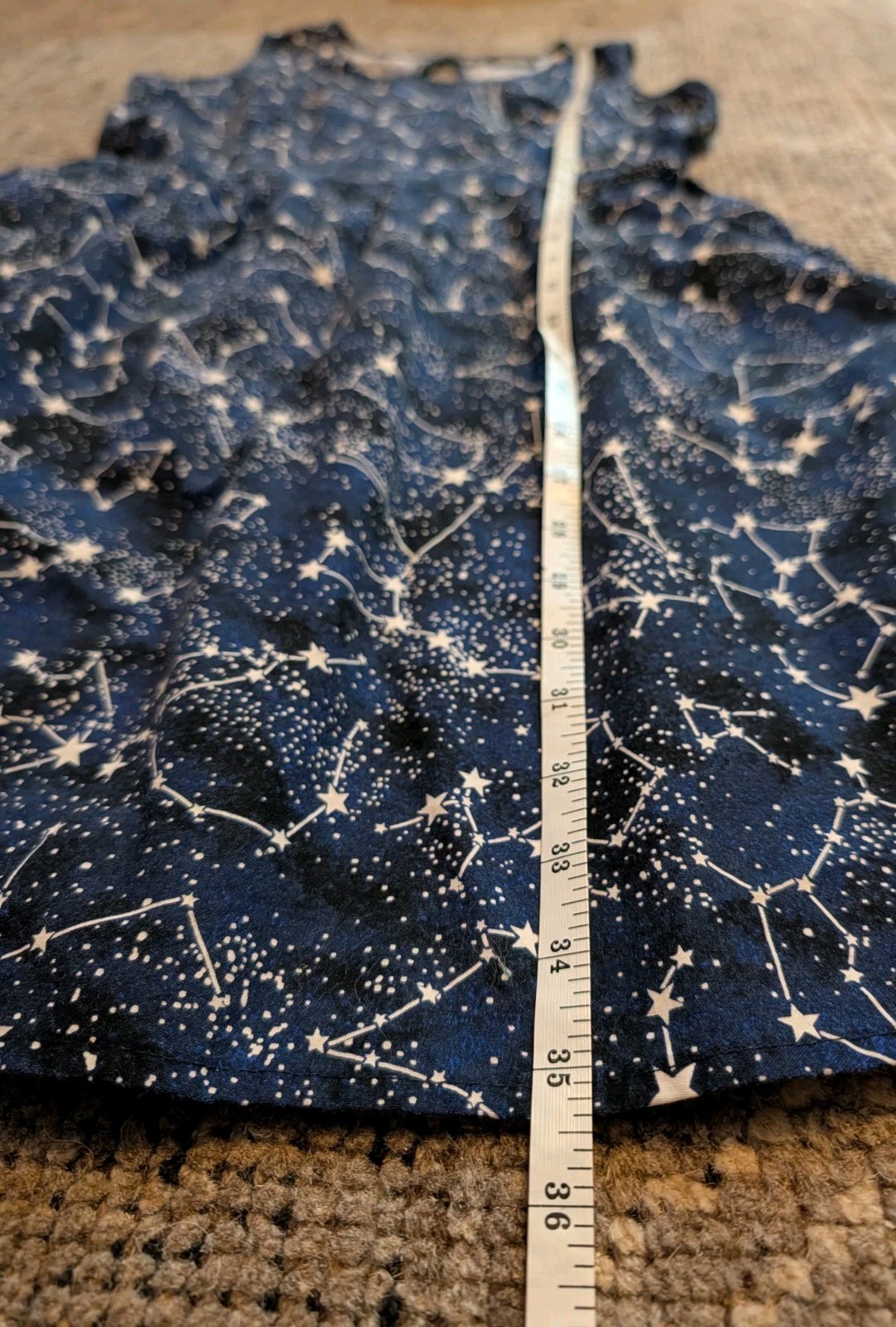 Retrolicious Constellation Celestial Dress Large Stars Galaxy Retro USA Glows!