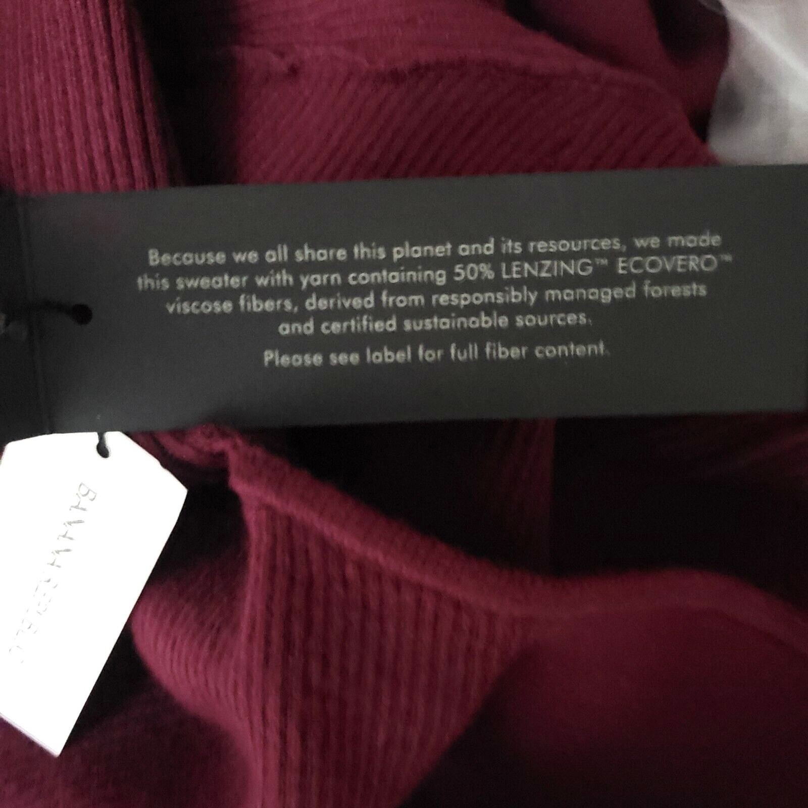NWT Banana Republic Solid Maroon Lenzing Ecovero Splash Sweater Dress Womens XXL