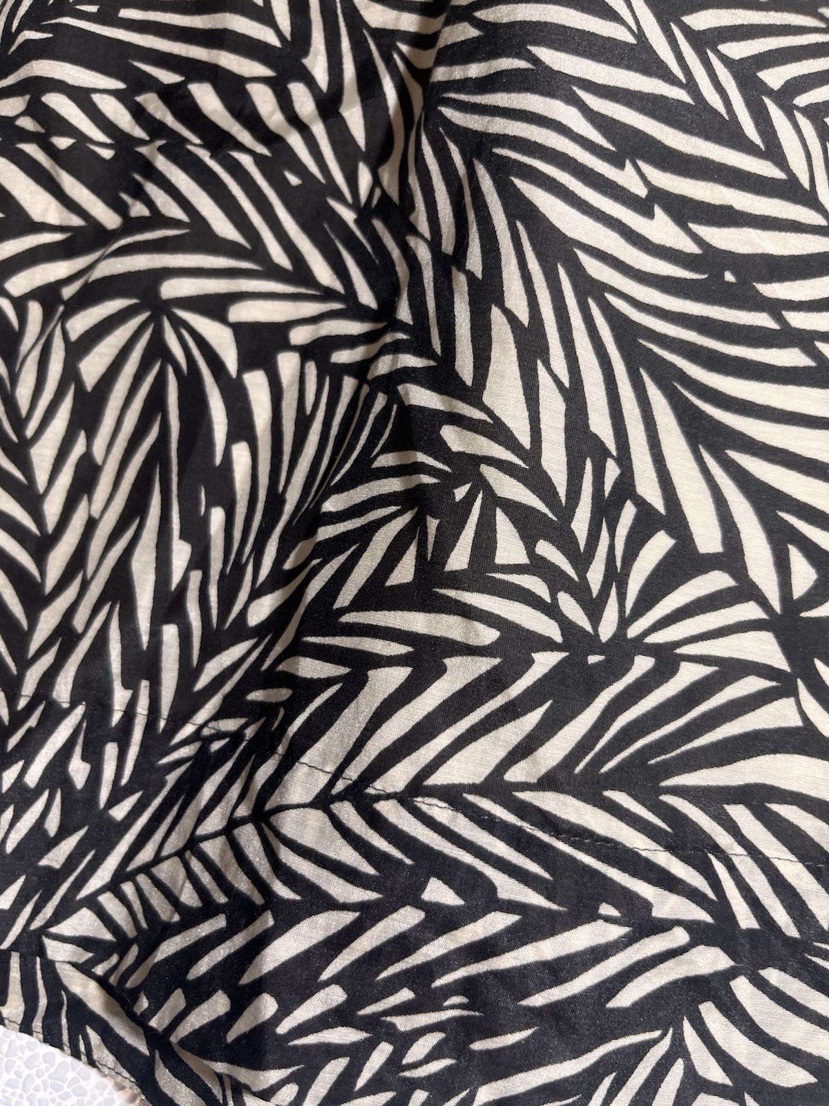 Banana Republic Silk Blend Dress Strapless Knee Length Bold Leaf Print Sz 8