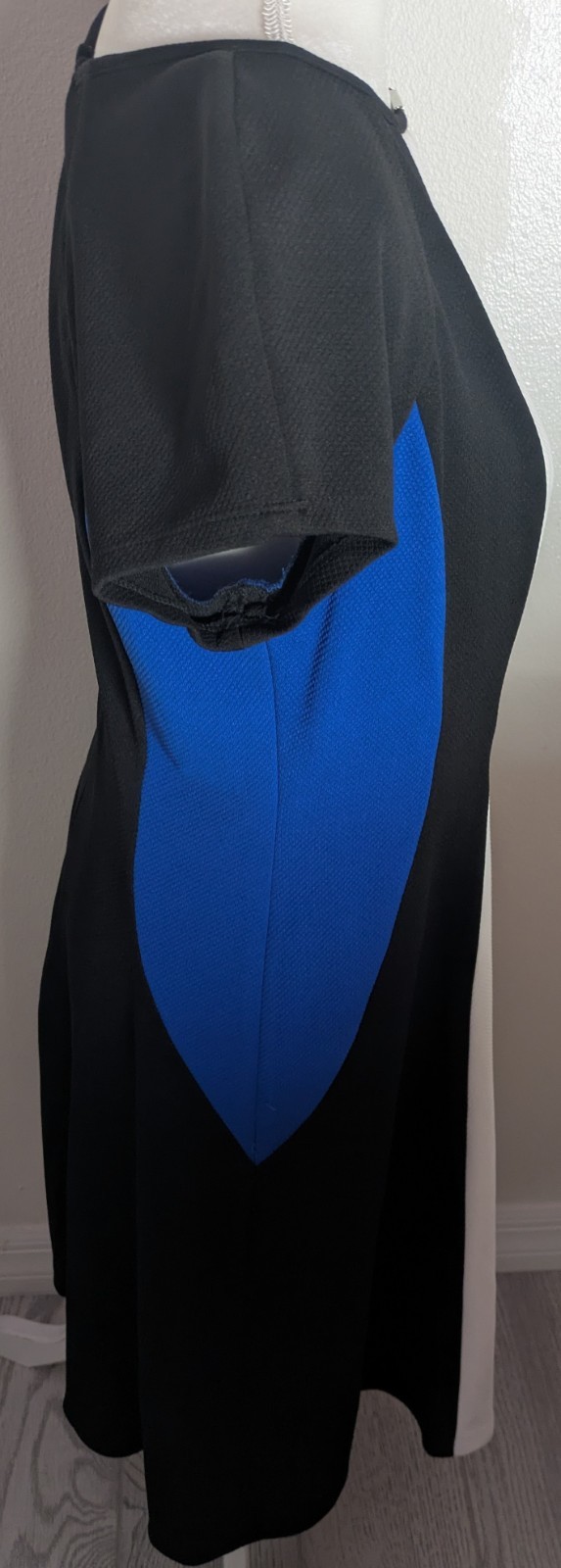 Studio One Sleeveless Blue Black White Casual Dress Women’s Sz 10 Blockcolor