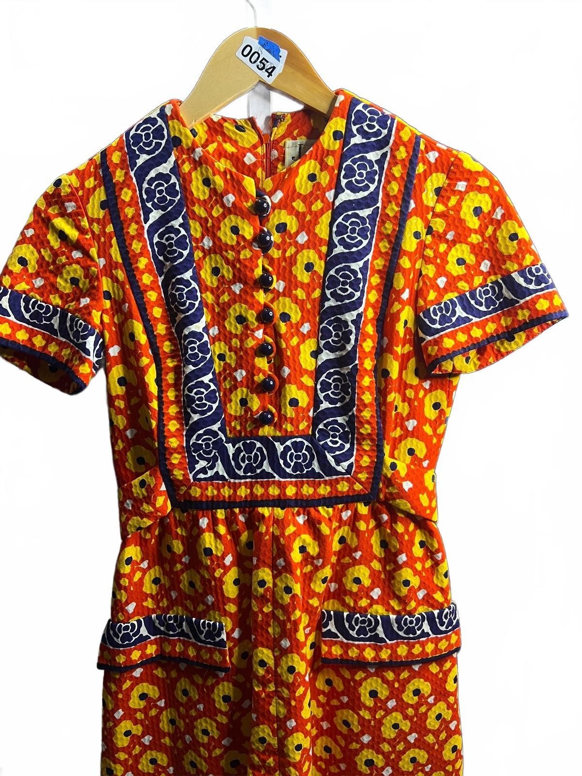 Vintage 70’s Retro Floral Midi-S