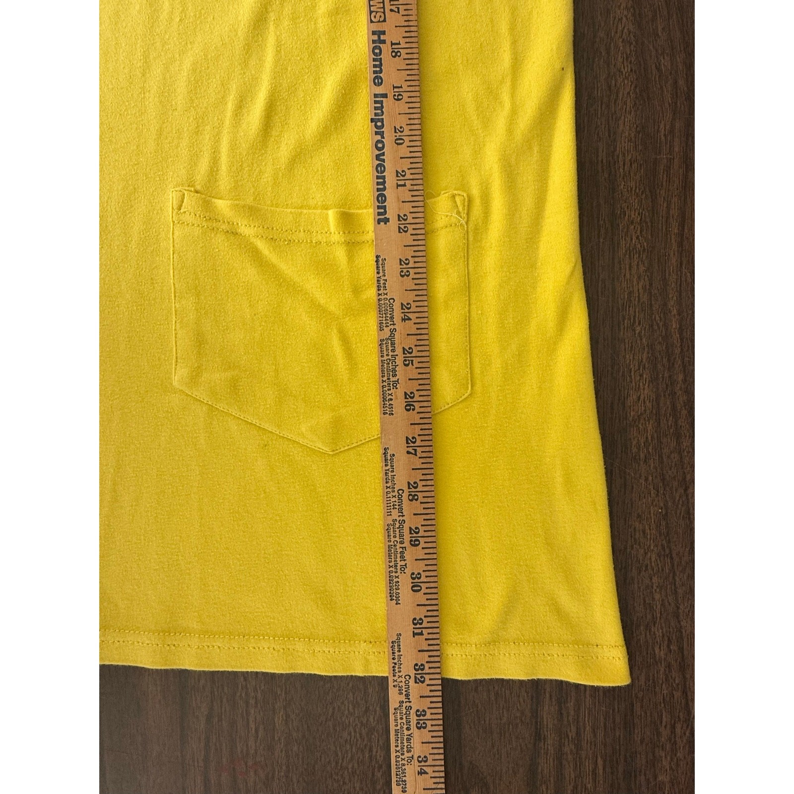 Vtg 90s Embroidered Yellow Oversized Tank Top Shirt Dress Beach Coverup Turtle L