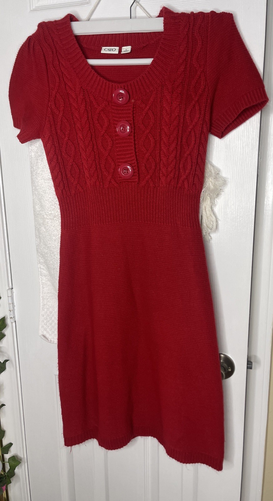 Cato Sweater Dress Size Small — Red Bottom End Front