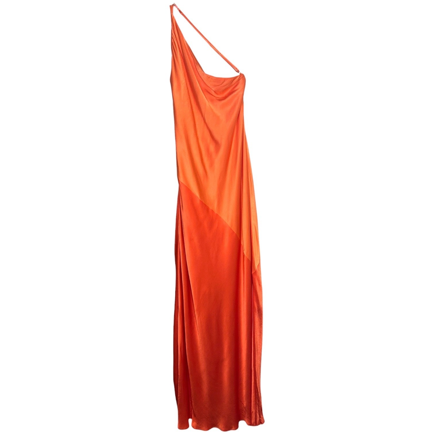Shona Joy NWT ‘Mia’ Contrast One Shoulder Maxi Dress, Red, Orange 8 US, 12 AUS