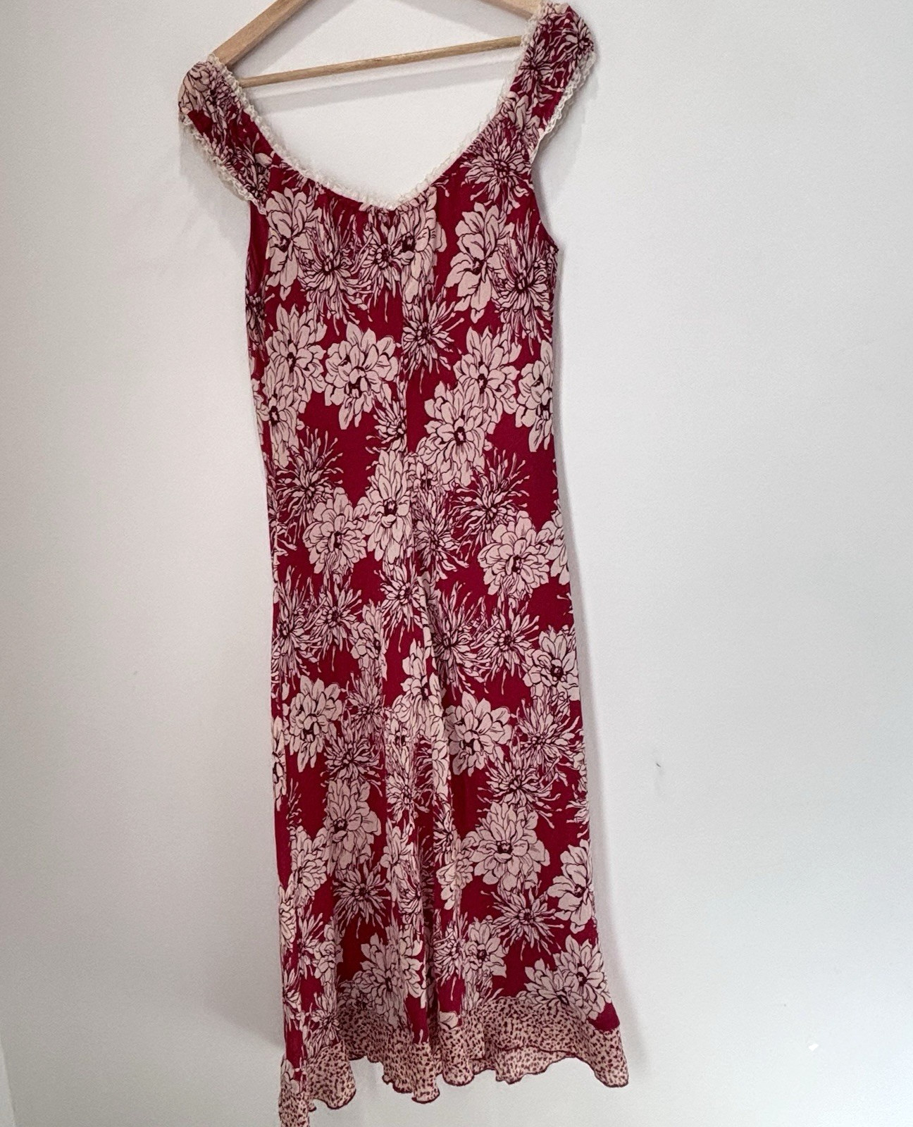 Vintage Jonathan Martin Whimsical Lace Trim Romantic Fairy Y2K Dress Size 6 *C3