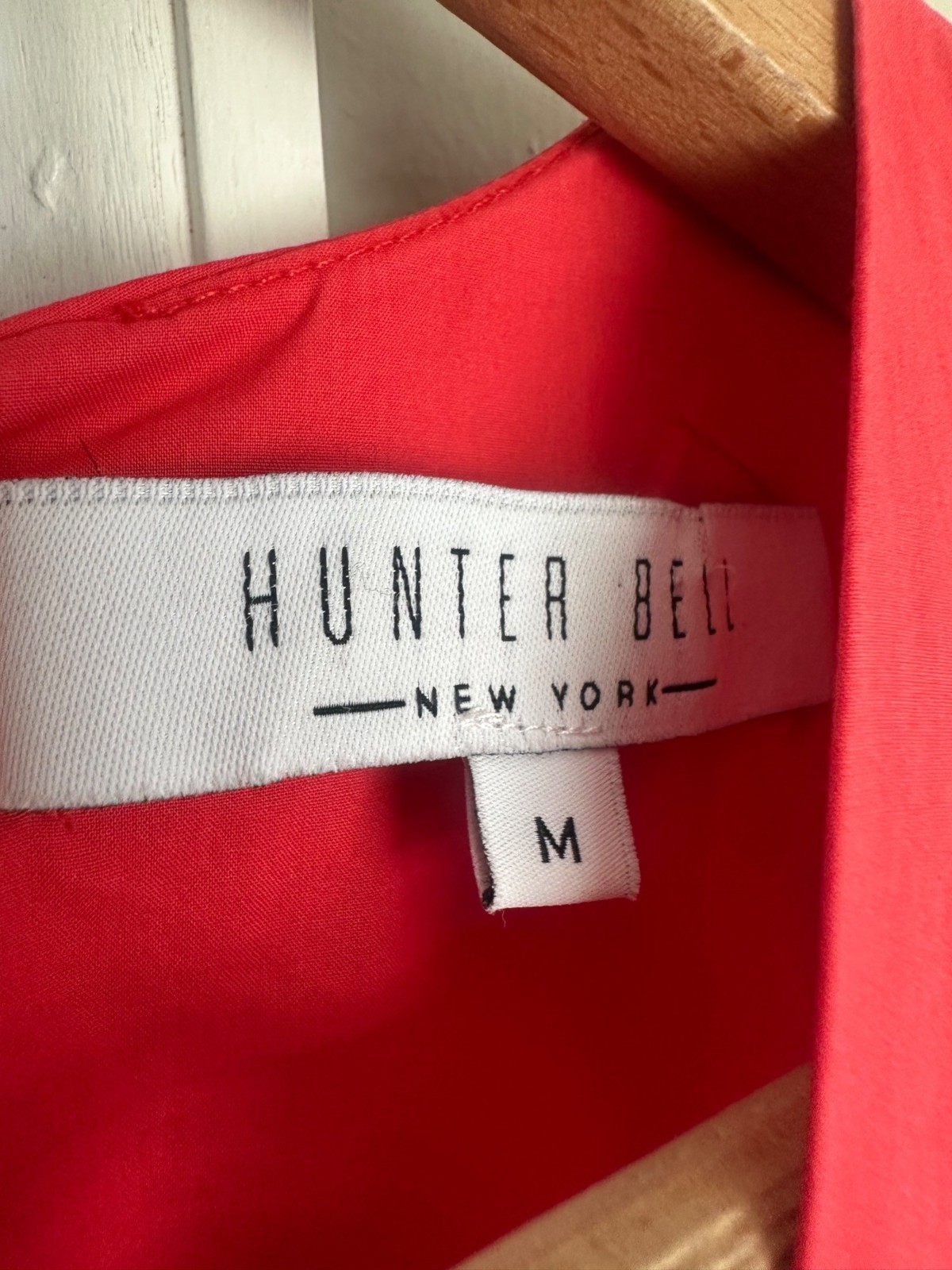 Hunter Bell Medium Palmer Midi Maxi‎ Puff Sleeve Ruffle Dress Cherry Tuckernuck