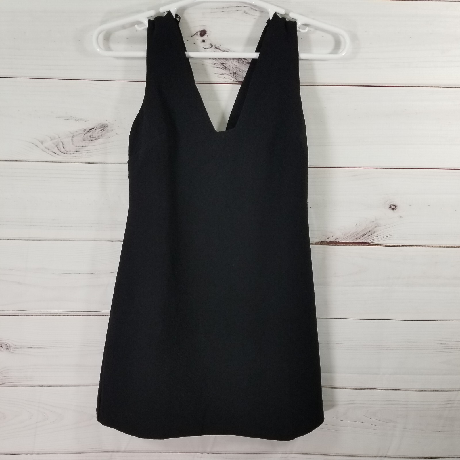Asos Mini Tank Dress Size 6 Sleeveless Black Casual