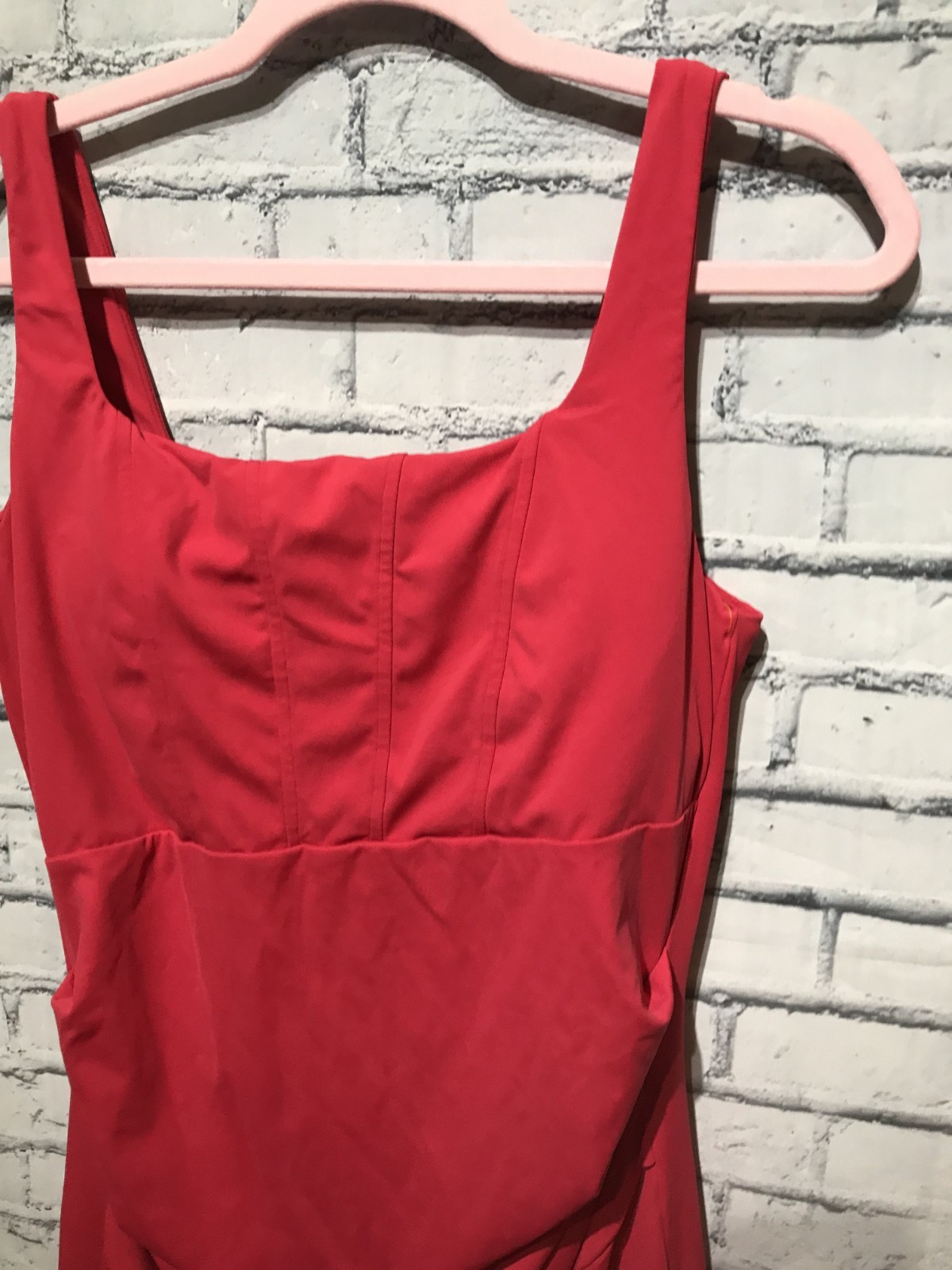 Halara, Women L, Red Sleeveless Stretch Active Athletic Bodycon Inner Bra Dress