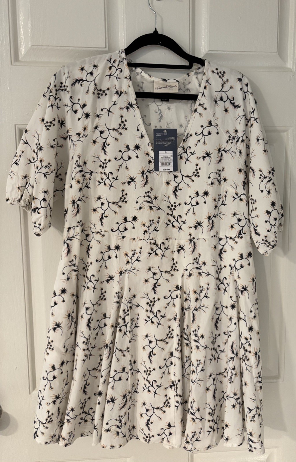 Women’s Bell Elbow Sleeve Mini A-Line Dress – Universal Thread NWT Small