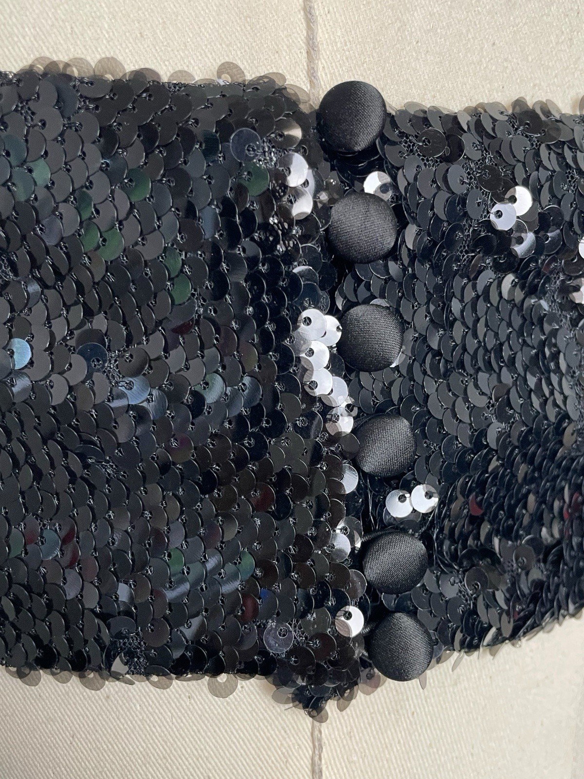 BCBGMaxAzria NWT Giacomo Black sequin cut out open back formal maxi gown slit 0