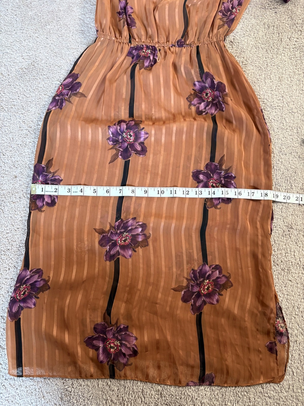 billy jack for her vintage 80s dress with black stripes and flower prints
