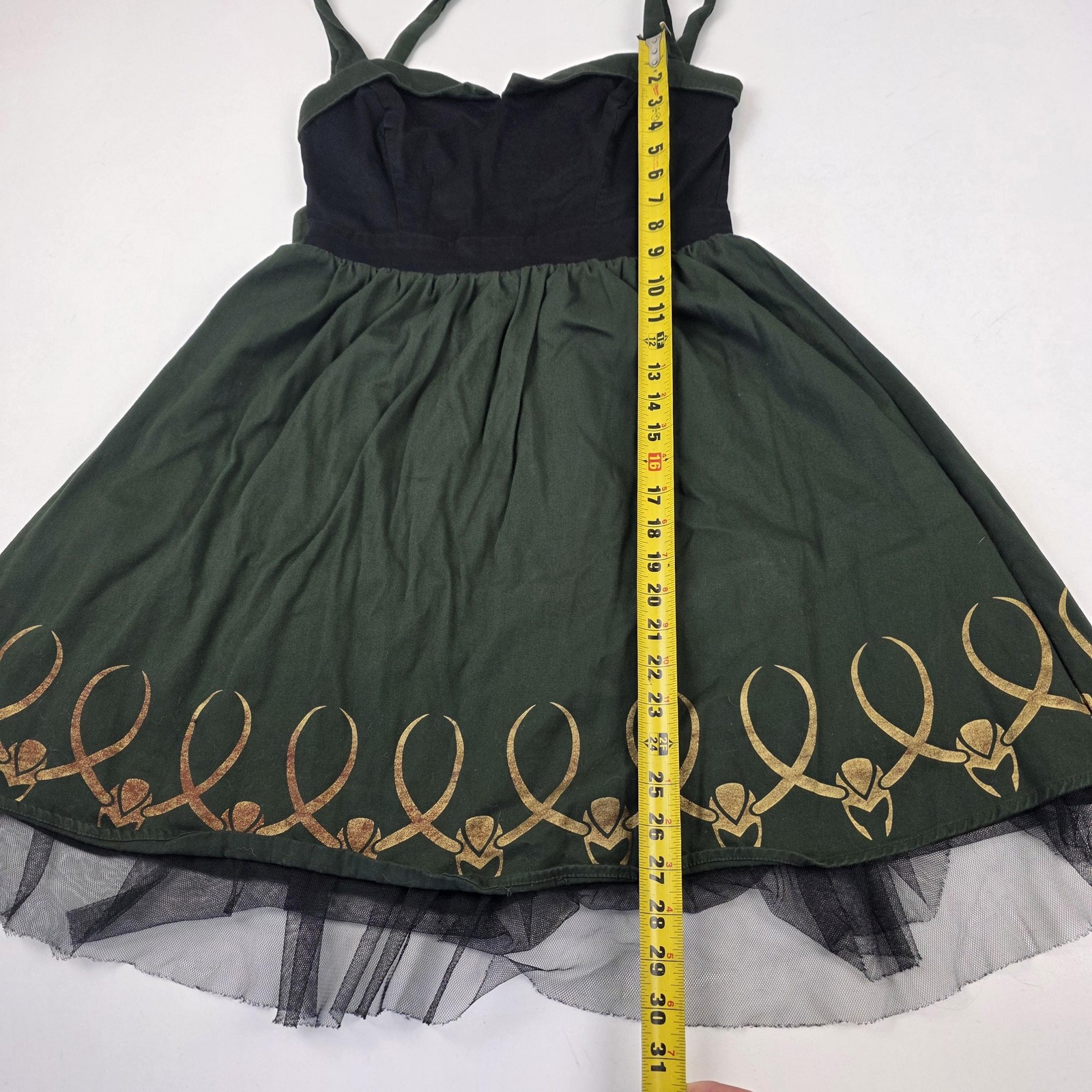 Marvel Her Universe Dress Womens Medium Green Loki Limited Edition Fit & Flare