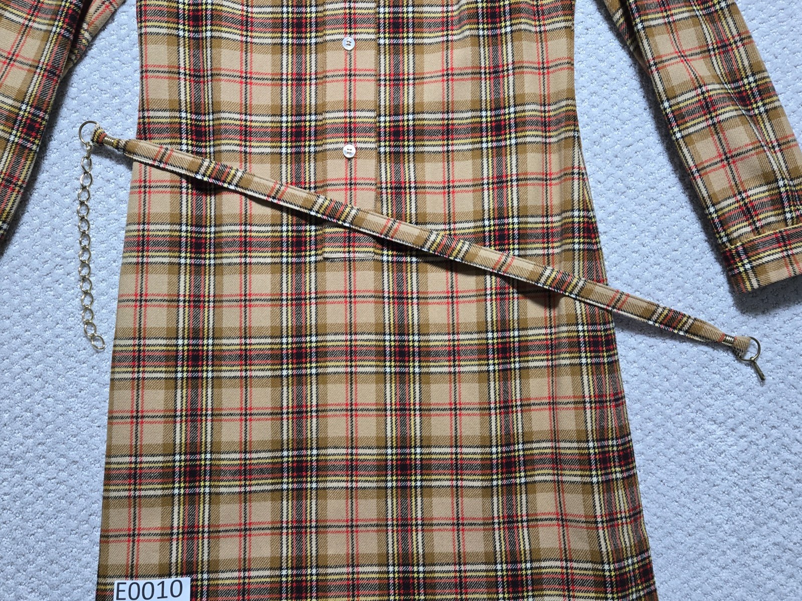 Vintage Pendleton Wool Jumper Shirt-Dress 100% Virgin Wool ~ Women’s Size 12 ~