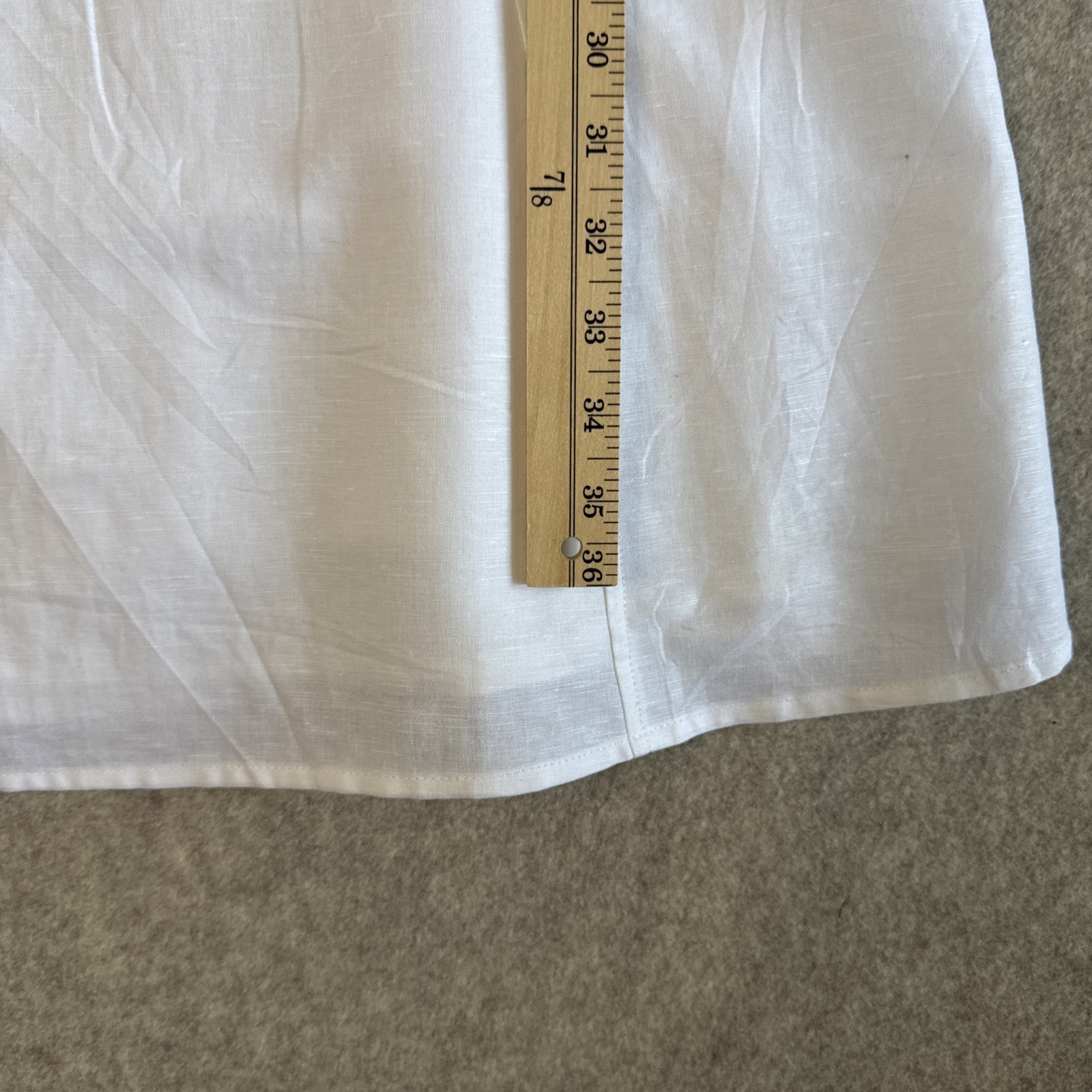 Gap Linen Cotton Cami Sundress Womens 18 White Fit Flare A-Line NWT