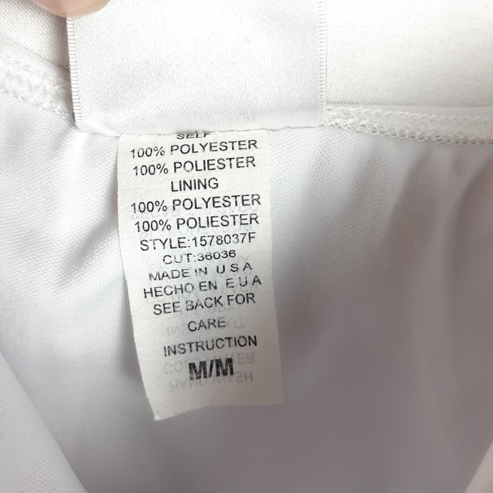 Finesse Womens Halter Dress Size M White Stretch Ruched Sides Handkerchief Hem