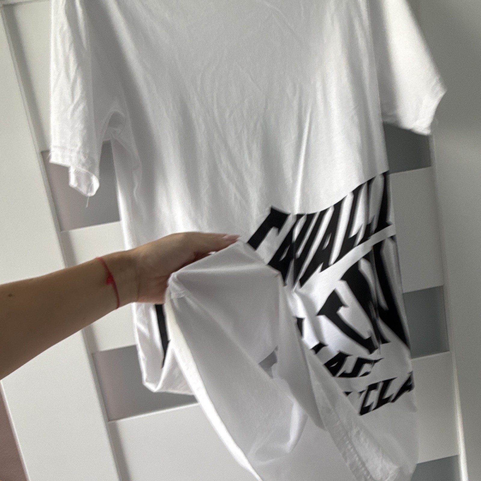Cavalli Class woman’s White/Black Crew Neck Short Sleeve Graphic Logo dress