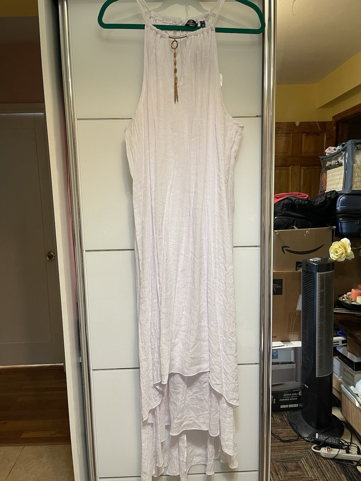 MILE GABRIELLE WHITE MAXI DRESS SLEEVELESS SIZE 3 XL
