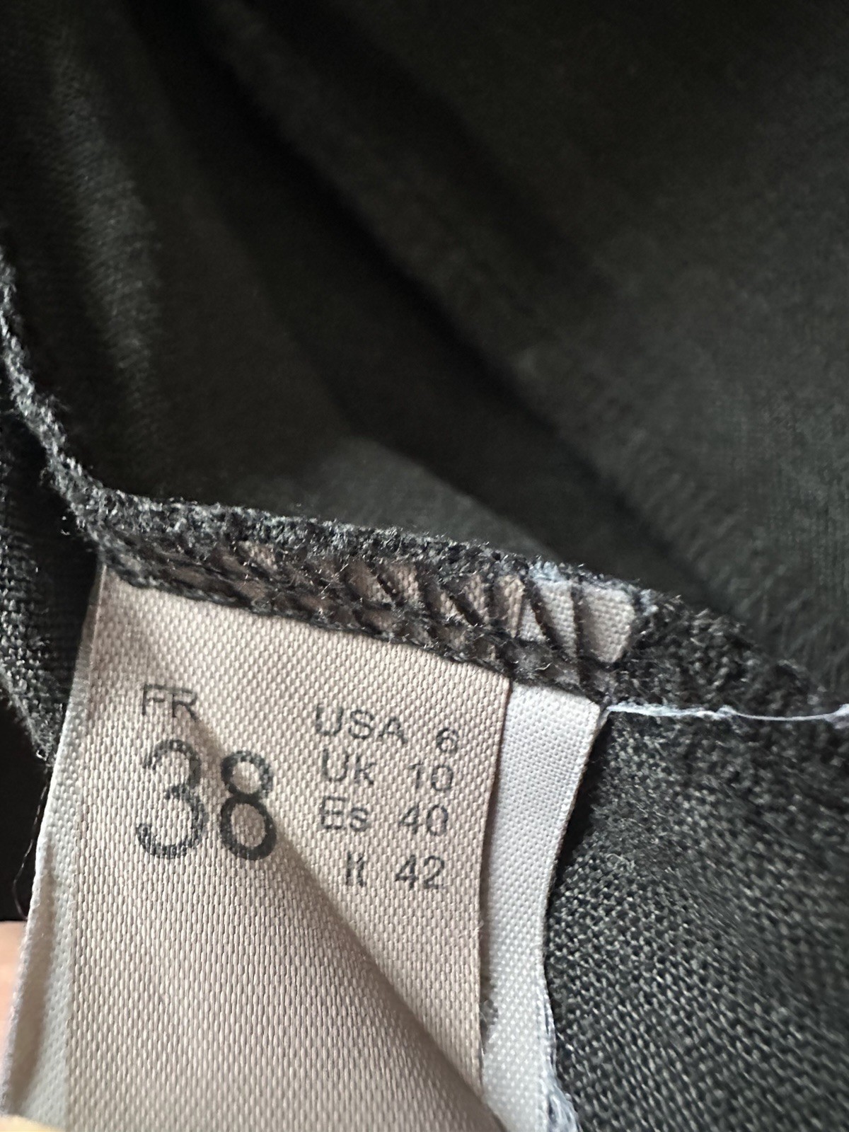 Didier Parakian Vintage Black Linen Maxi Dress Crochet Lace Y2K Gothic Sz 38