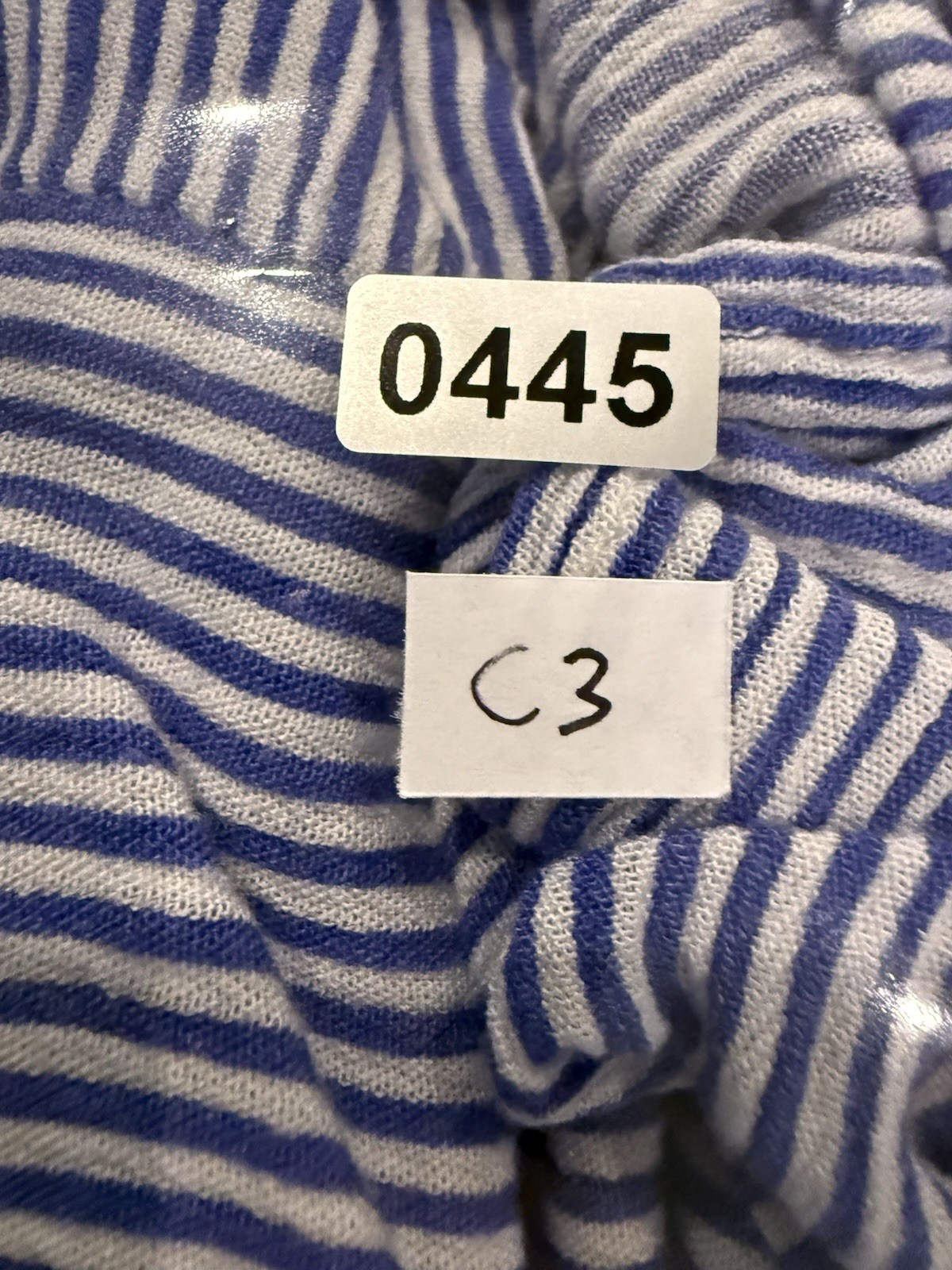 Cactus + Pearl Blue White Striped Tiered Midi Dress Women’s L (see Description)