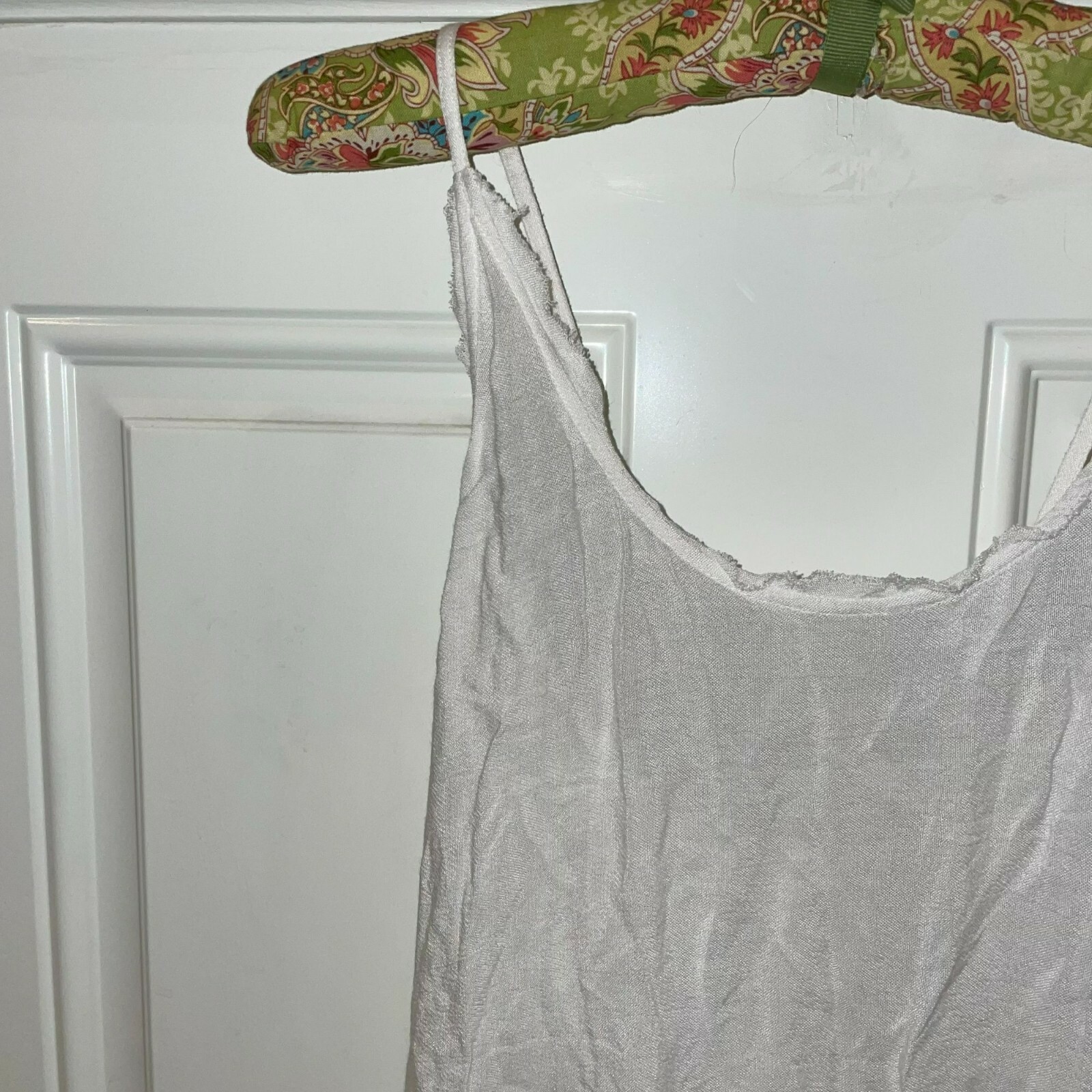 cms associates Women’s White Scoop Neck High Low Dress Size Small
