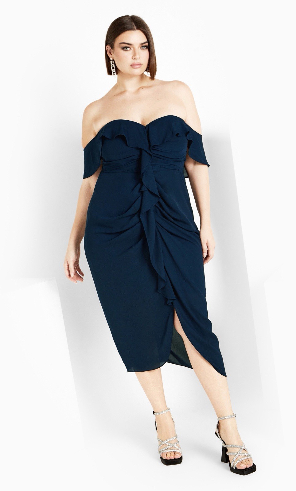 City Chic Va Va Voom Dress – Navy 20 /Large Plus Size NWT