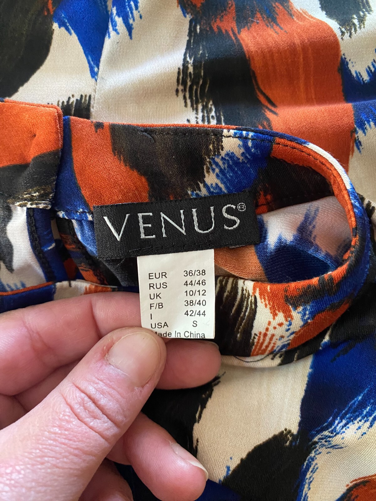VENUS Abstract print Keyhole halter Neck Belted MAXI Cocktail Dress *SMALL*
