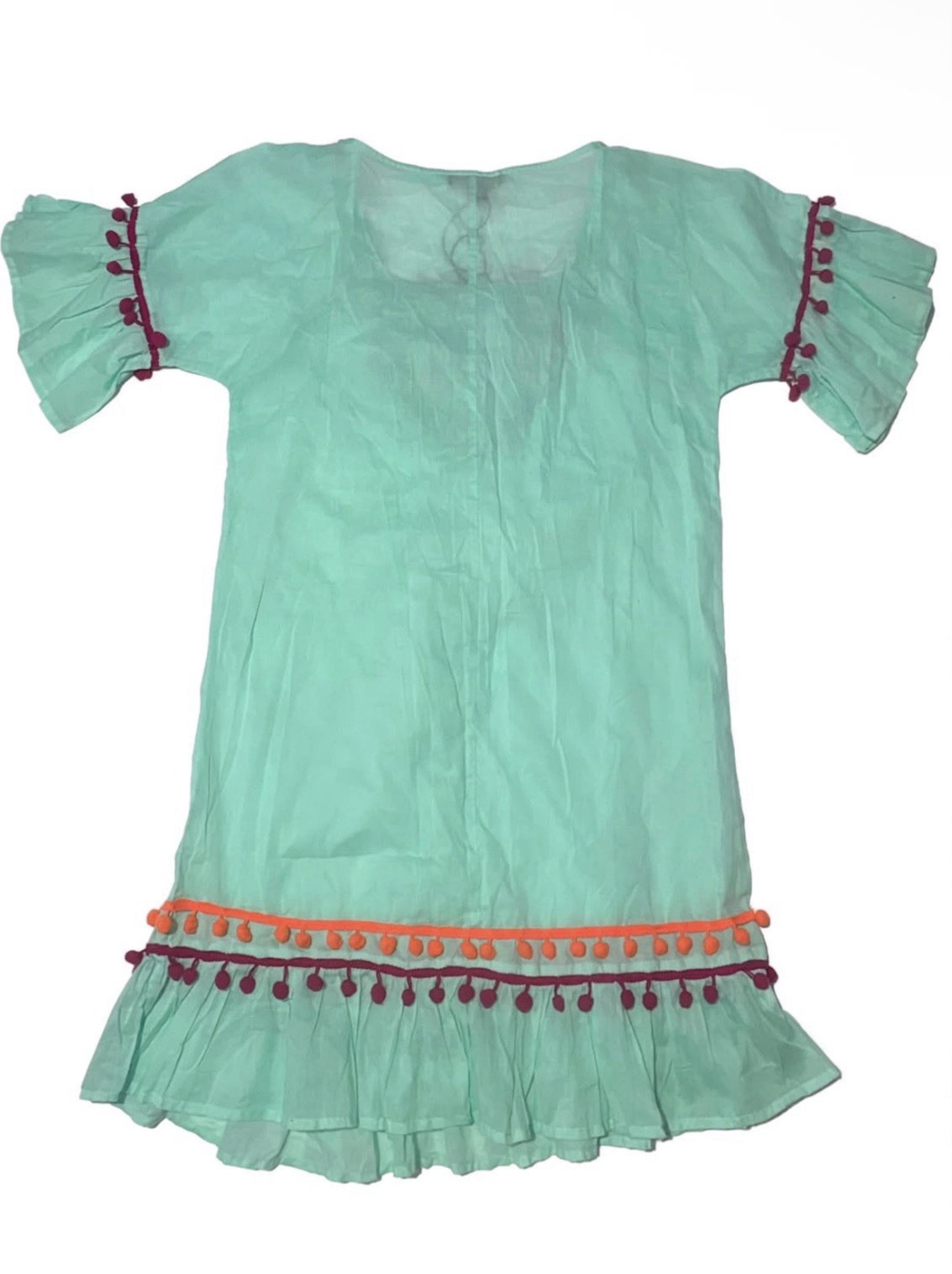 Atmosphere Mint Green Tunic with Red Accent