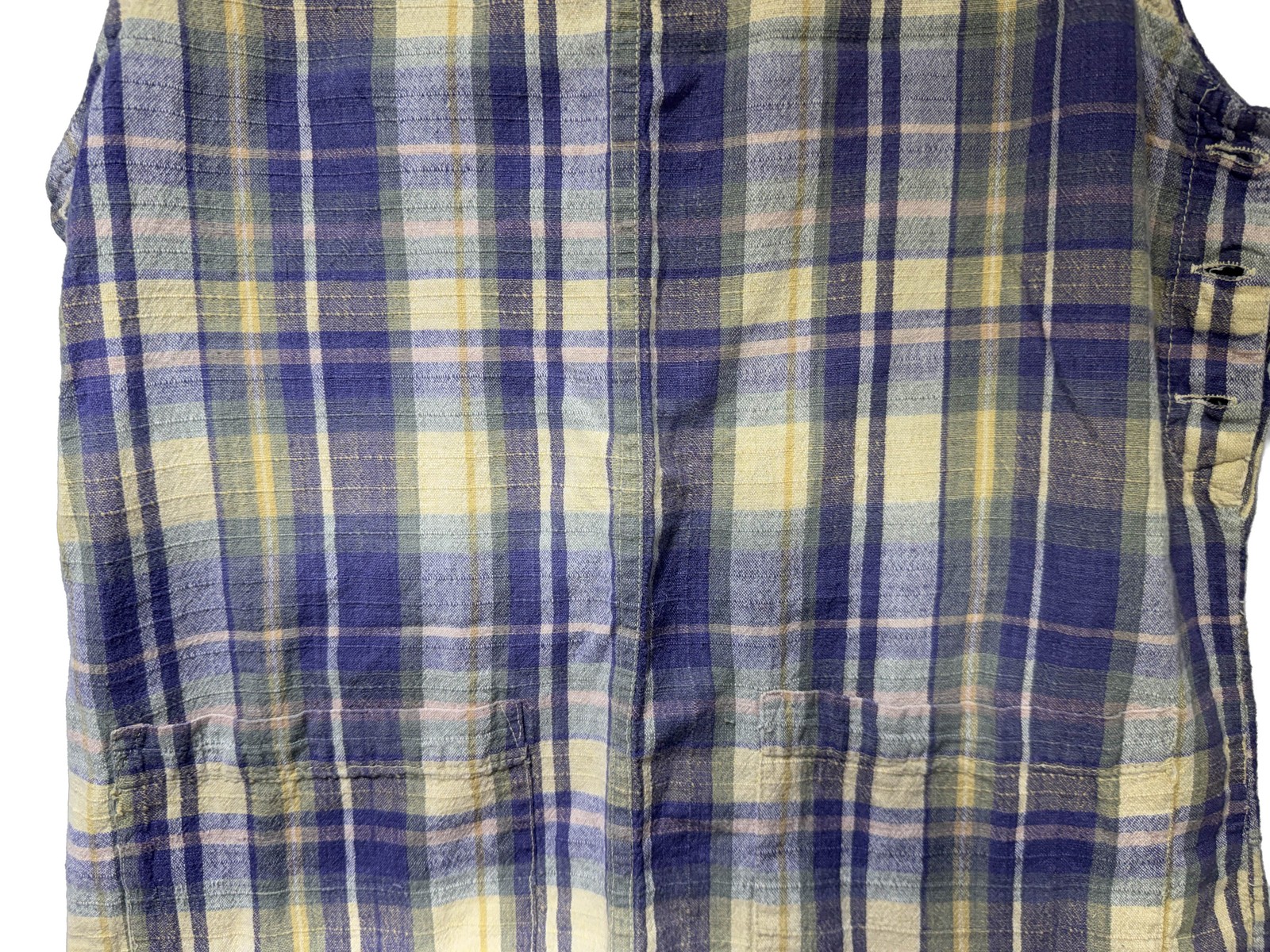 Casey & Max Plaid Cotton Sleeveless Dress Size M