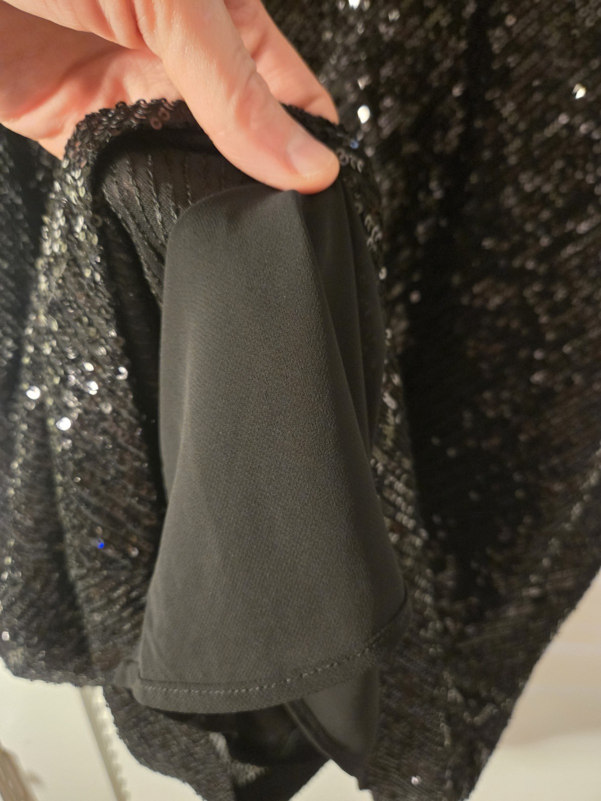 Banana Republic S Tall Black Sequence Sequin Tank Dress Fitted Silouette
