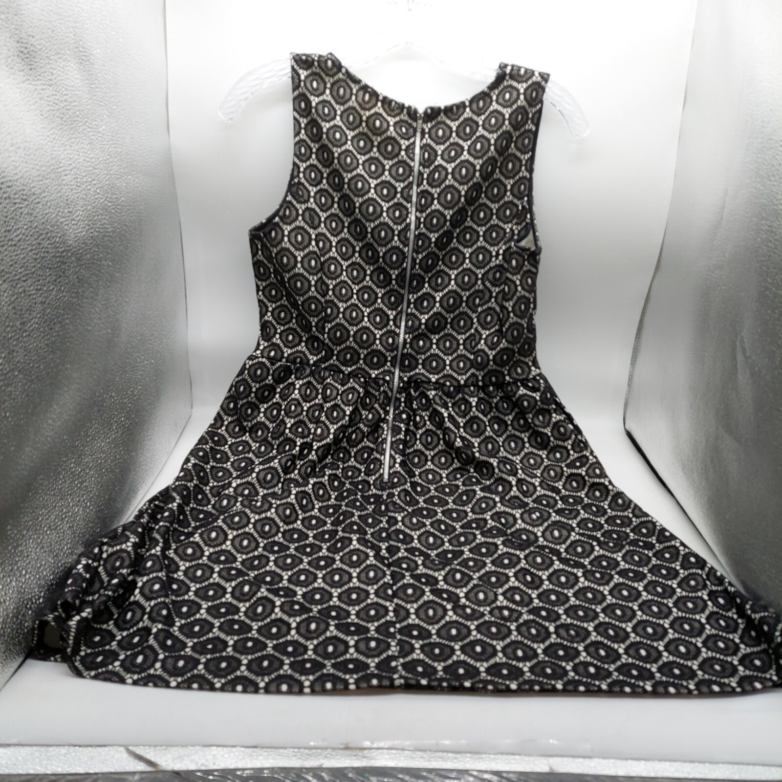 One Heart Clothing Dress Size Large Black Lace Sleeveless Zipper
