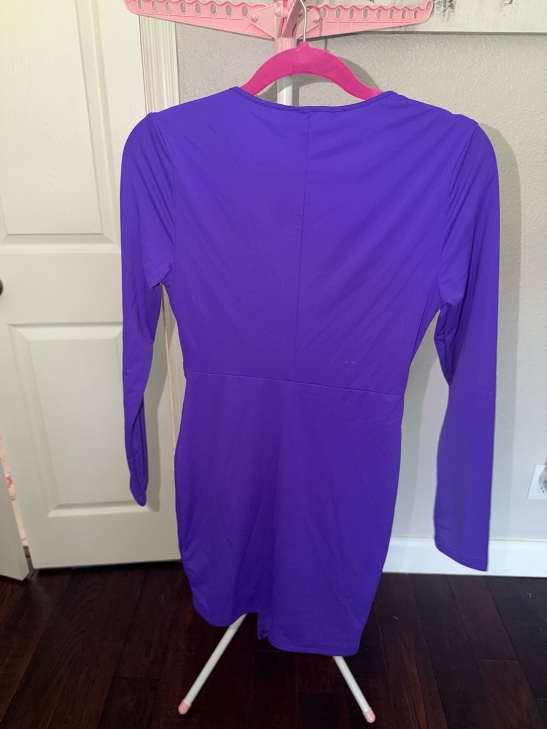 AKIRA So Serious Mini Dress in Purple